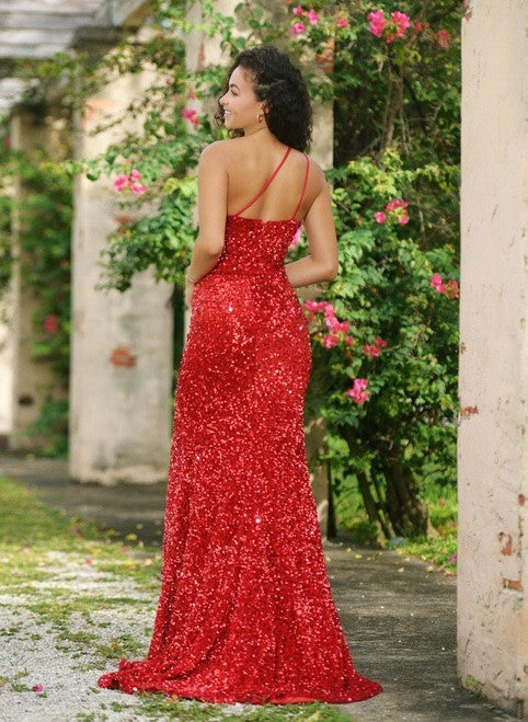 Stardust One Shoulder Gown